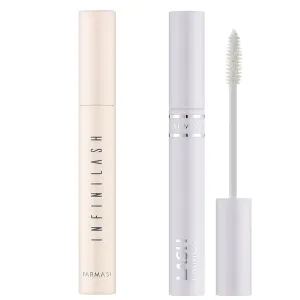 Farmasi Infinilash Mascara & Primer Set - Ultra-Black, Smudge-Resistant, Long-Lasting, Volume Mascara, Dual-Helix Brush, Black