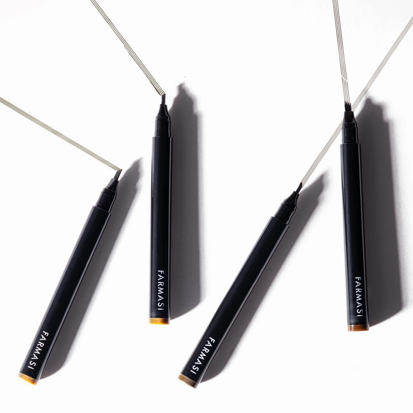 FARMASi Brown Eyebrow Microblading Pencil: Waterproof, Smudge-Proof, Long-Lasting Microblading Effect for Natural-Looking, Perfectly-Defined Brows Effortlessly and Stays on All Day (Ebony)