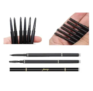 Ferry Eyebrow Pencil,Ebony, Dark Brown,Chocolate Waterproof,Longwear Universal, Longwearing for Perfect Brows, Premium EyeBrow Pencil With Spoolie Brush, Universal Benefit Eyebrow Pencil (Dark Brown)