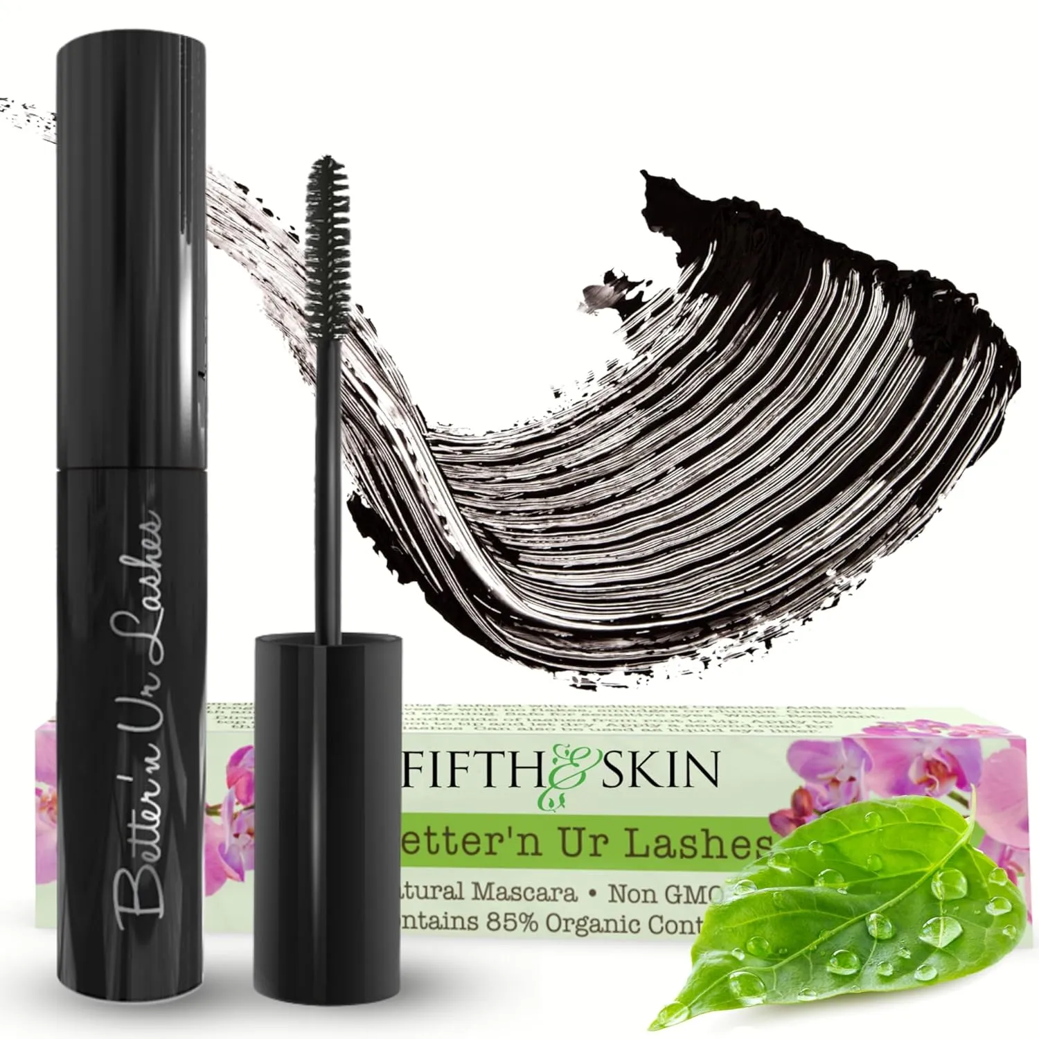 Fifth & Skin BETTER'N UR LASHES Natural Mascara | 100% Natural (Black)
