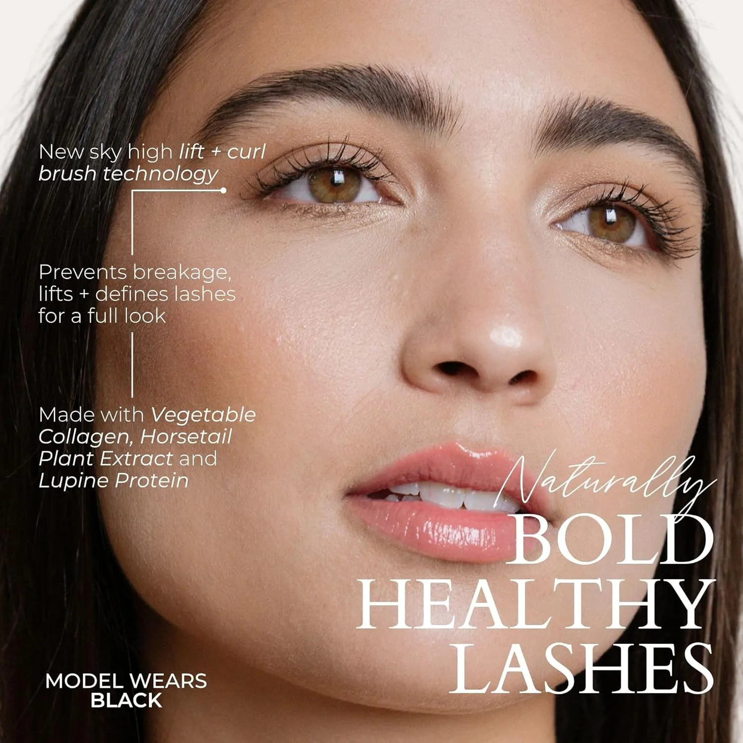 Fitglow Beauty Vegan Good Lash   Mascara Trio Gift Set | Volumizing Lengthening & Conditioning Eyelash Mascara Kit | Natural Lash Serum | Reduces Shedding & Breakage | 3 Pack - Black, Brown, Rich Navy