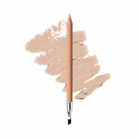 FITGLOW Beauty Vegan Eyeliner Pencil | Long-Lasting Eye Liner with Blending Brush | Smudge-Proof Eyeliner | Sensitive Eye Makeup | Natural, Clean & Cruelty-Free Eye Pencil | Brightening Beige, 1.1g