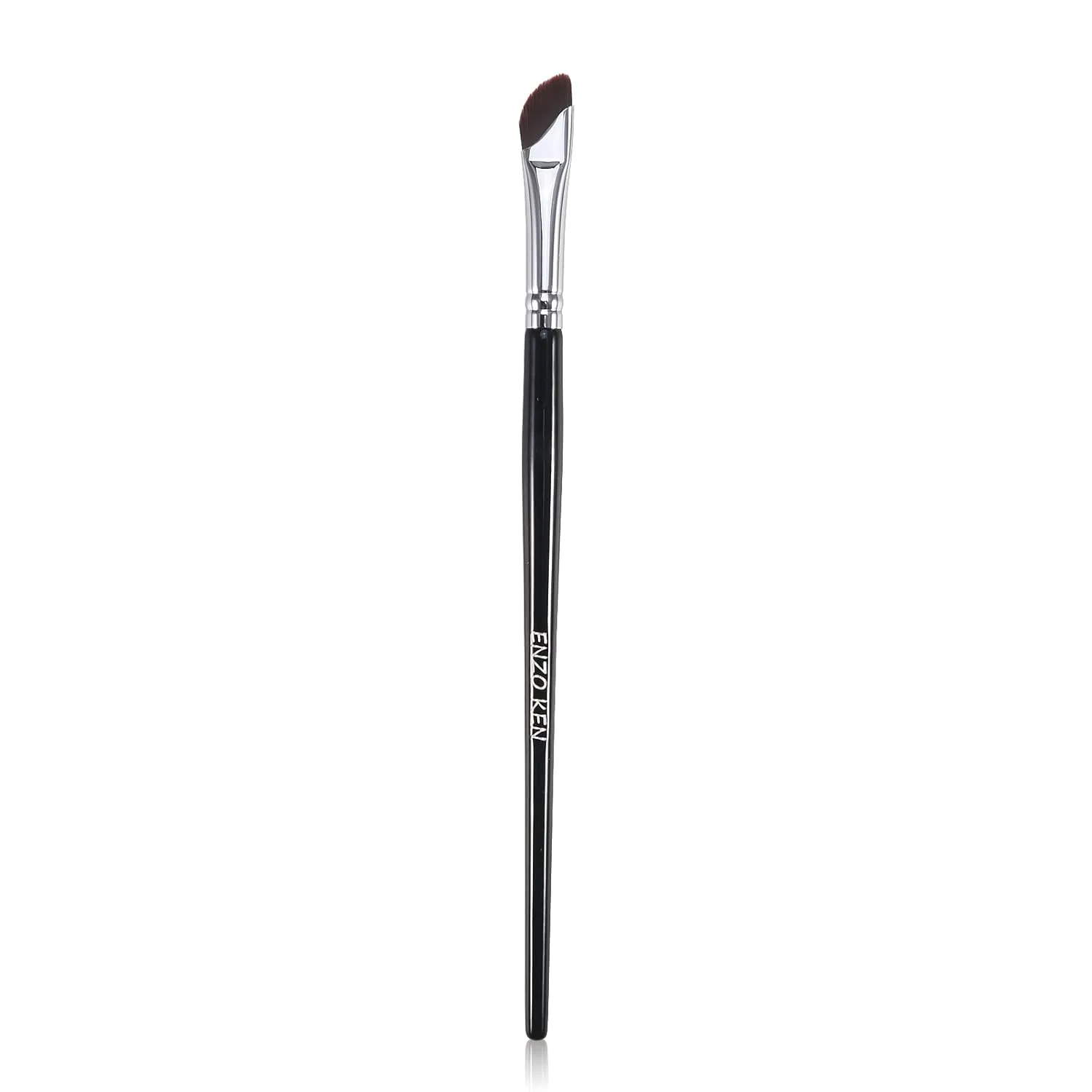 Flat Angled Eyebrow Brush, Fine Angled Eyeliner Brush, Flat Eyebrow Brushes, Brow Brush, Winged Eyeliner Brushes - Black, 183B