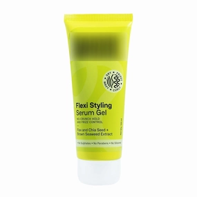 Fle.xi Styl.ing Serum Gel - Medium Hold & 94% Users Reported Frizz Reduction | Non-Crunchy, Non-Sticky | For Frizzy, Dry, Wavy, Curly Hair | Sulphate, Paraben & Silicone Free | 120 m