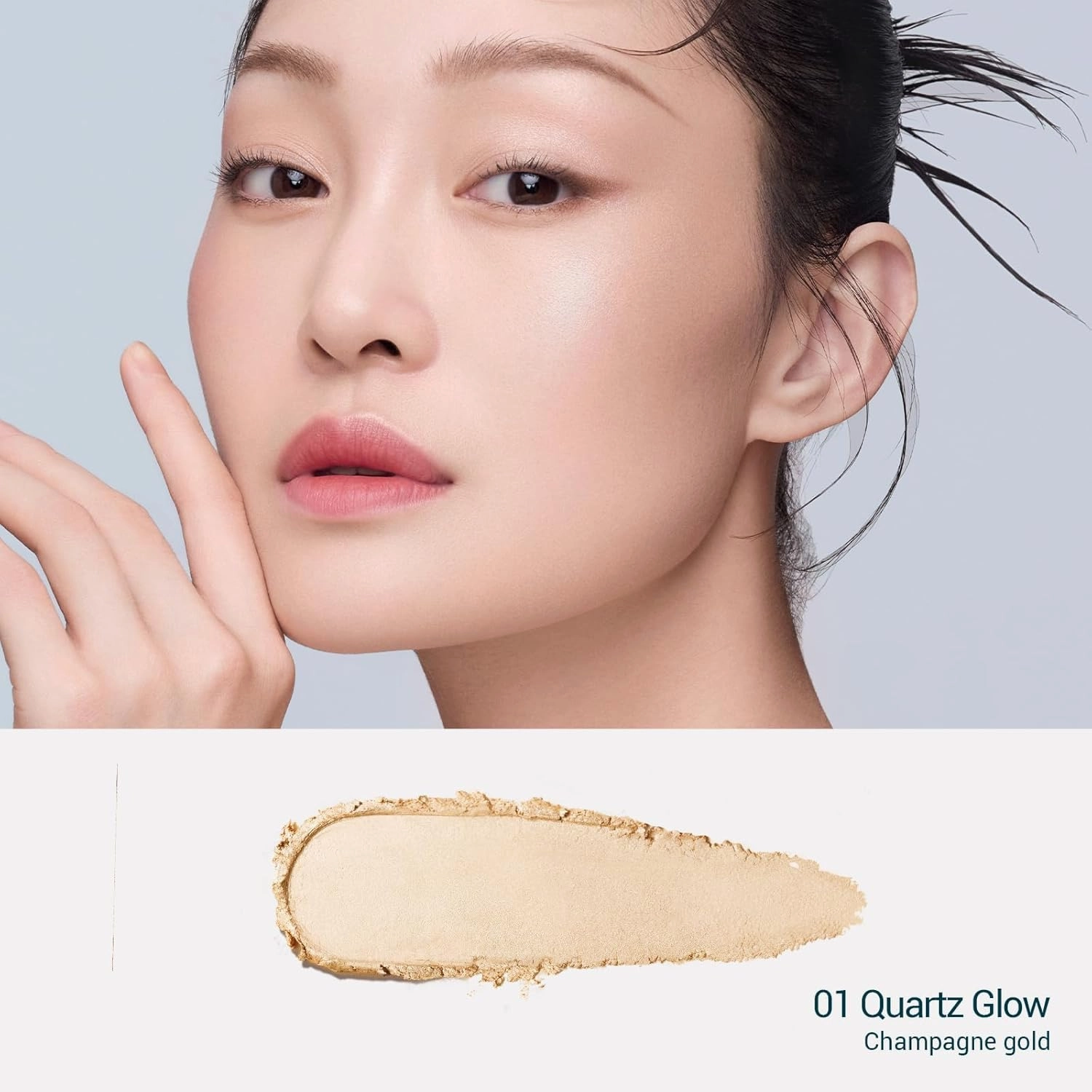 FLORASIS Twin-Lotus Relief Luminous Glow Highlighter (01 Quartz Glow)