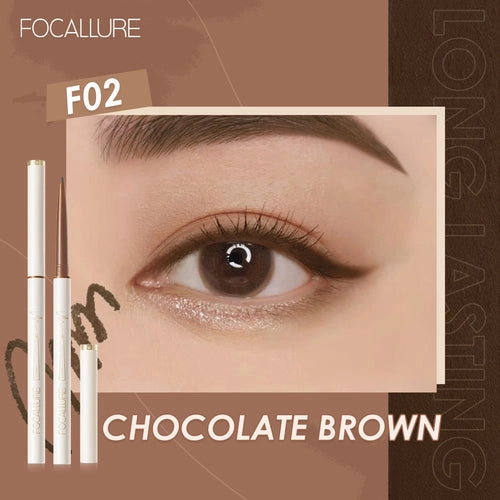 FOCALLURE Waterproof Eyeliner Gel Pencil Ultra-slim 1.7mm Soft Easy