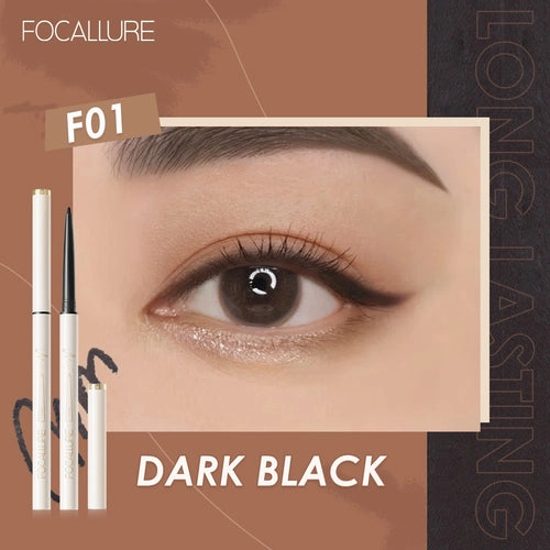 FOCALLURE Waterproof Eyeliner Gel Pencil Ultra-slim 1.7mm Soft Easy