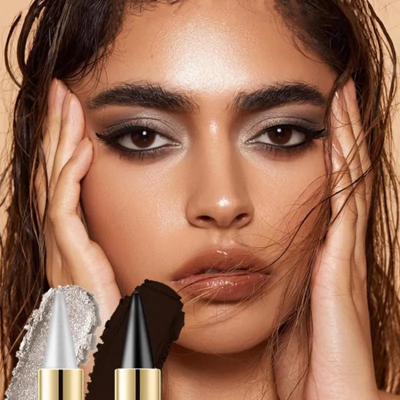 FOLENZU Benighty Eyeliner, Natural Black Eyeliner Cream, Long Wear Gel Eyeliner, Benighty Long Wear Gel Eyeliner, Waterproof Long Wear Eyeliner Pencil