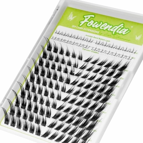 Fox Fiber Lashes Clusters Cat Eye Lashes D Curl 8-18mm DIY Lash Extension 0.3mm Wispy Individual Cluster Eyelash Extensions, Fairy Fox-1
