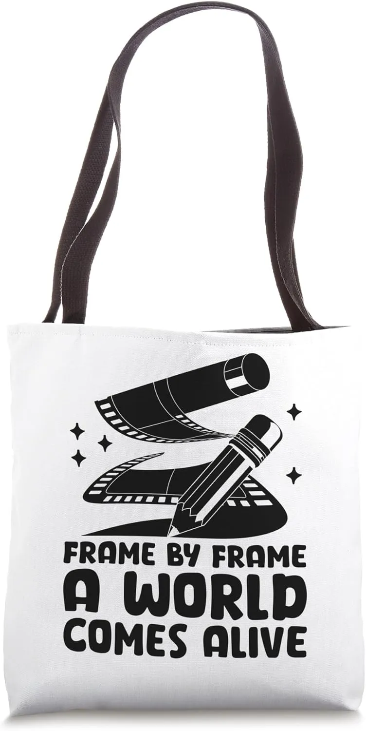 Frame By Frame A World Comes Alive Animation Draw Animate Tote Bag
