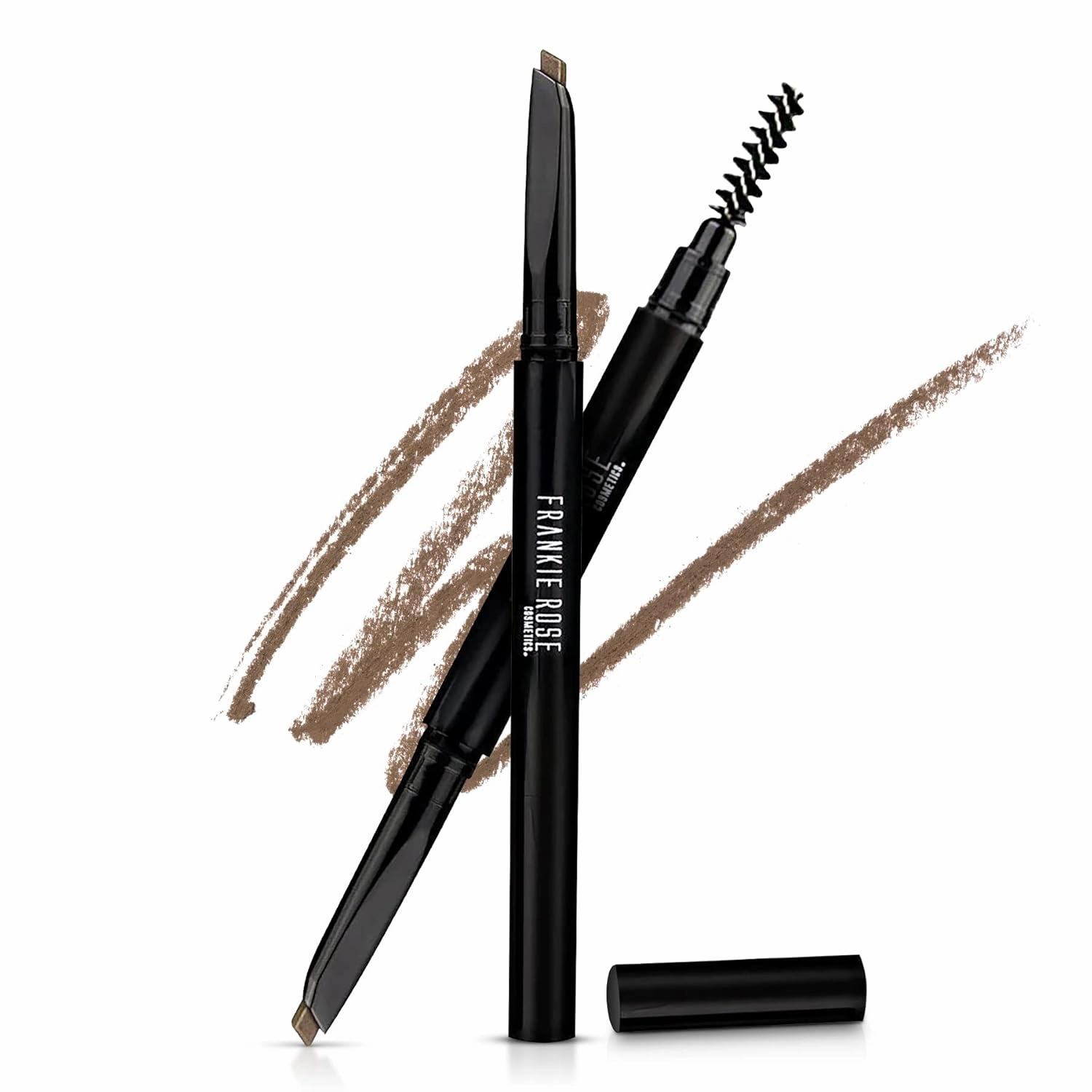 Frankie Rose Cosmetics Brow Defining Pencil - Defines, Shapes & Fills Brows – Water Resistant, Creamy Light Brown Eyebrow Pencil For Natural Looking & Well-Defined Brows