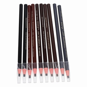 FRCOLOR 3sets Brow Pen 12 Colors Makeup Eyebrow Pencils Set Microblading Tool Ideal for Girls Women Easy to Carve 10pcs*3