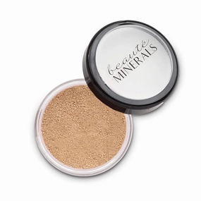 Full Coverage Foundation Mineral Makeup Face Powder by Beauté Minerals in Medium Cool | 100% Natural Makeup: Talc Free Loose Powder Matte Foundation, Concealer & Contour Makeup   Zinc Oxide 0.31 Oz