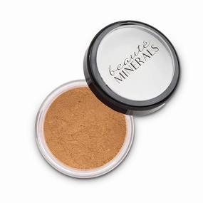 Full Coverage Foundation Mineral Makeup Face Powder by Beauté Minerals in Medium Dark Warm | 100% Natural Makeup: Talc Free Loose Powder Matte Foundation, Concealer, Contour Makeup   Zinc Oxide .31 Oz