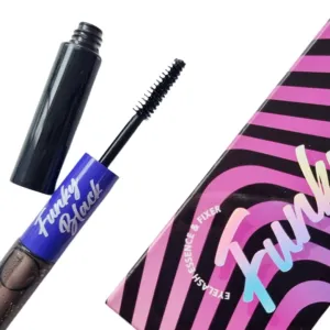 Funky Black Eyelash Growth Serum Enhancer to Grow Thicker, Longer Lashes & Eyebrow boost 1.7fl oz   Eyelash fixer 1.7 fl oz (Enhancer and fixer in One)