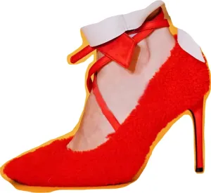 FURINFASHION ME-13 Spring New Design Women Real Lamb Sheep Fur Thin High Heels Shoes With Buckle And Large Size Pointy Low-fronted Heeled Nude Stiletto For Fashion Gilrs Outfits (7, Red)