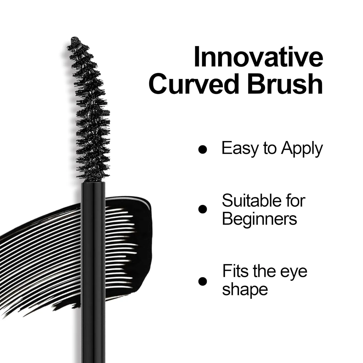 FV 2pcs Waterproof Black Mascara, for Length, Volumizing and Curling, Long Lasting, No Clumping & Smudge Proof Tubing Mascara, Cruelty-free