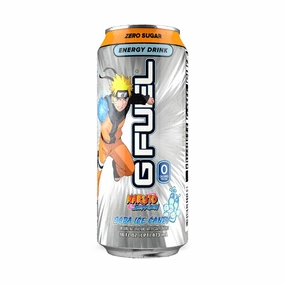 G Fuel Energy Drink, Lemon Lime Slushie, Sugar Free Beverage with 140mg Caffeine, Daily Energy Boost with Focus Amino, Vitamin   Antioxidants, 16 oz Cans (Naruto Shippuden, 12-Pack)