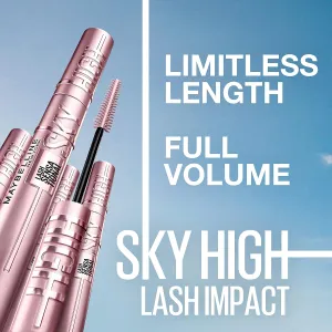 Garnier SkinActive Micellar Water   Maybelline Lash Sensational Sky High Washable Mascara Blackest Black Bundle