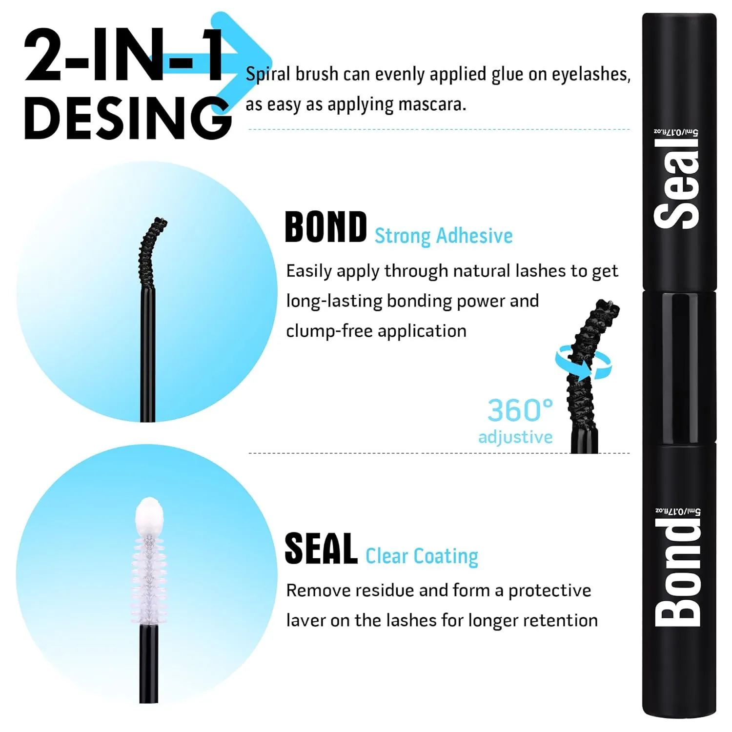 Geeneiya Full Lash Extension Kit Cluster Eyelash Extension Kit Clusters Individual Lashes Kit with Lash Bond and Seal Glue, Lash Remover, Lash Applicator, User Manual for Beginners(60P 80P, 280Pcs)