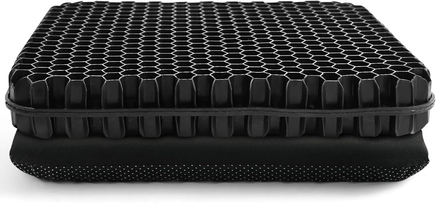 Gel Seat Cushion for Long Sitting, (2.4 Inch Extra Thick Cushion) Egg Sitter Gel Cushion, Soft＆Breathable Pressure Relief Seat Cushions, Gel Pad for Chair