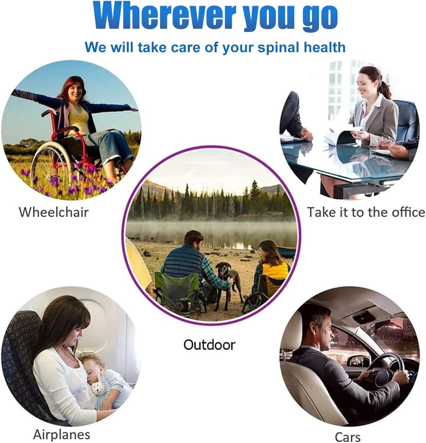 Gel Seat Cushion for Long Sitting Pressure Relief (Super Large&Thick) - Wheelchair Cushion for Pressure Sores, Coccyx, Sciatica, Back Pain Relief - Non-Slip Butt Pillow for Office, Home, Car