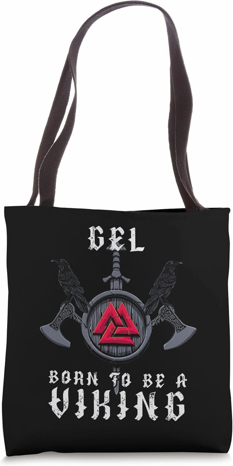 Gel - Born To Be A Viking - Personalized Tote Bag