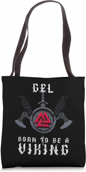 Gel - Born To Be A Viking - Personalized Tote Bag