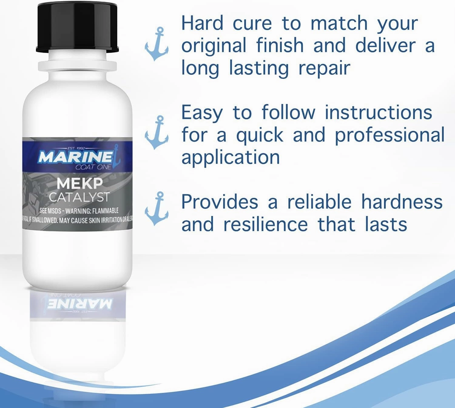 Gel Coat, White Without Wax with MEKP Catalyst