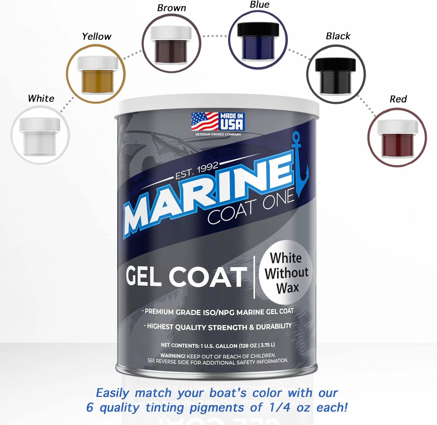 Gel Coat, White Without Wax with MEKP Catalyst