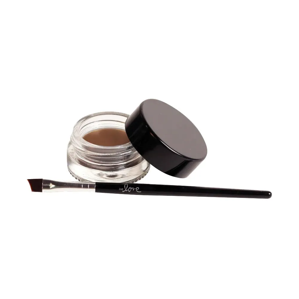 Generic 2 PACK 2nd Love Eyebrow Gel with Brush Waterproof Smudge-proof Gel (Soft Brown)