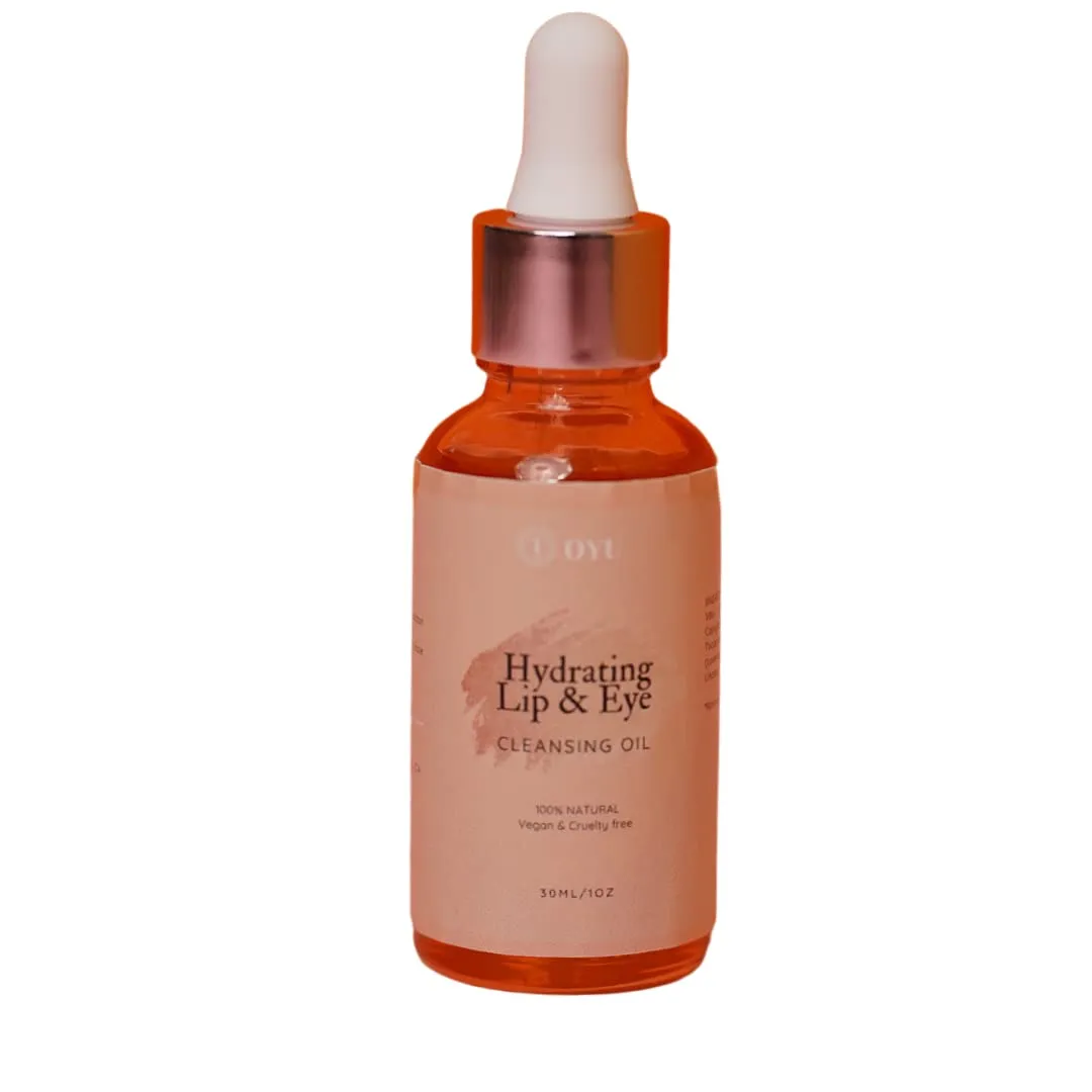 Gentle Hydrating Cleansing Oil – Oyu Botanica’s Best Waterproof Makeup Remover for Lips & Eyes, Vegan & Cruelty Free 1fl.oz (Lavender)