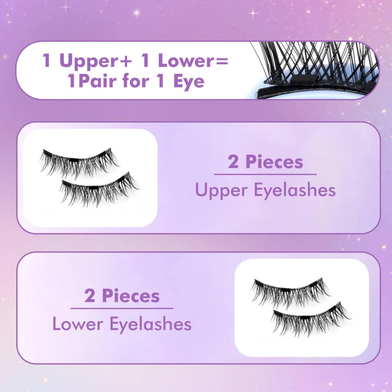 Giani Magnetic Eyelashes with Applicator, Magnetic Eyelashes Natural Look,Reusable Magnet Lashes No Glue Needed Soft Lashes Kit(Fuller)