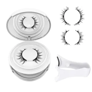 Ginani Magnetic Eyelashes with Applicator,Magnetic Eyelashes Natural Look, Ginani Magnet Lashes without Eyeliner,No Glue Needed Soft Lashes for Women(Camellia Iris)