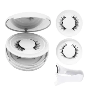 Ginani Magnetic Eyelashes with Applicator,Magnetic Eyelashes Natural Look, Ginani Magnet Lashes without Eyeliner,No Glue Needed Soft Lashes Kit for Women(Camellia Natural)