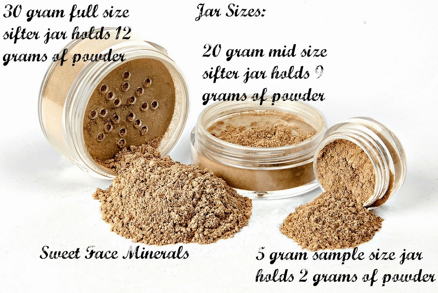 GLAM KIT (WARM Shade-Most Popular) Full Size Mineral Makeup Set Matte Foundation Bare Face Sheer Powder Cover