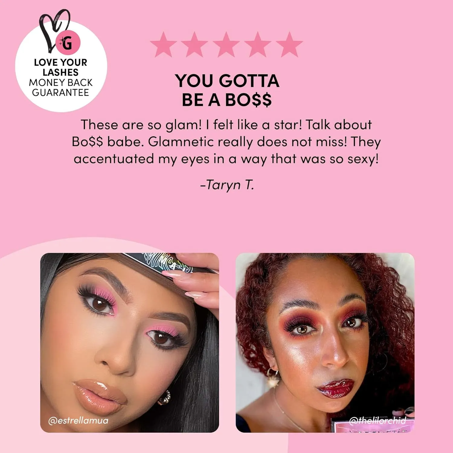 Glamnetic Magnetic Eyelashes - Bo
 Babe |Magnetic Lashes, 60 Wears Reusable High Volume Faux Mink Lashes - 1 Pair