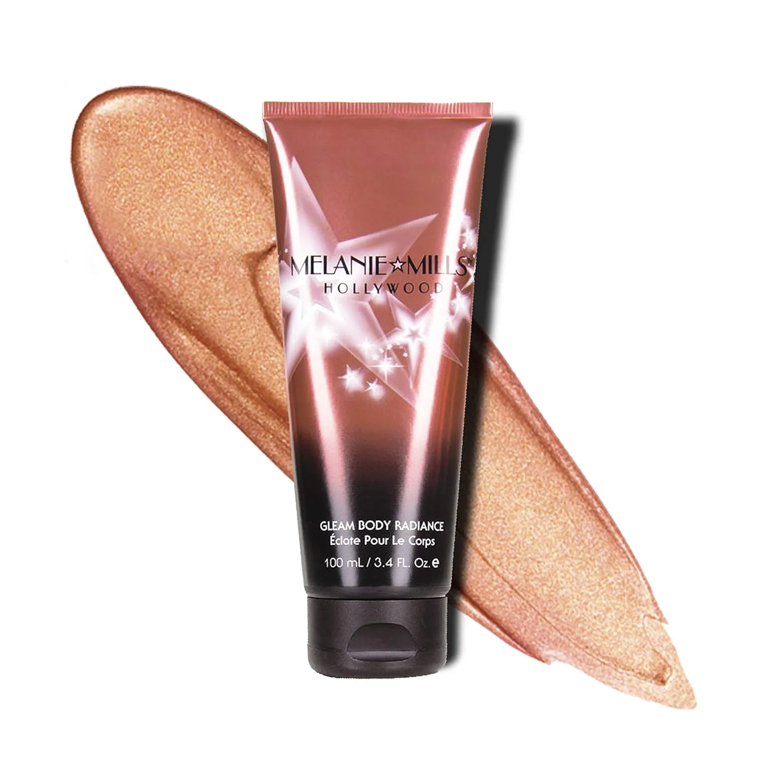 Gleam Body Radiance All In One Makeup, Moisturizer & Glow For Face & Body - Rose Gold, 3.4 fl.oz.