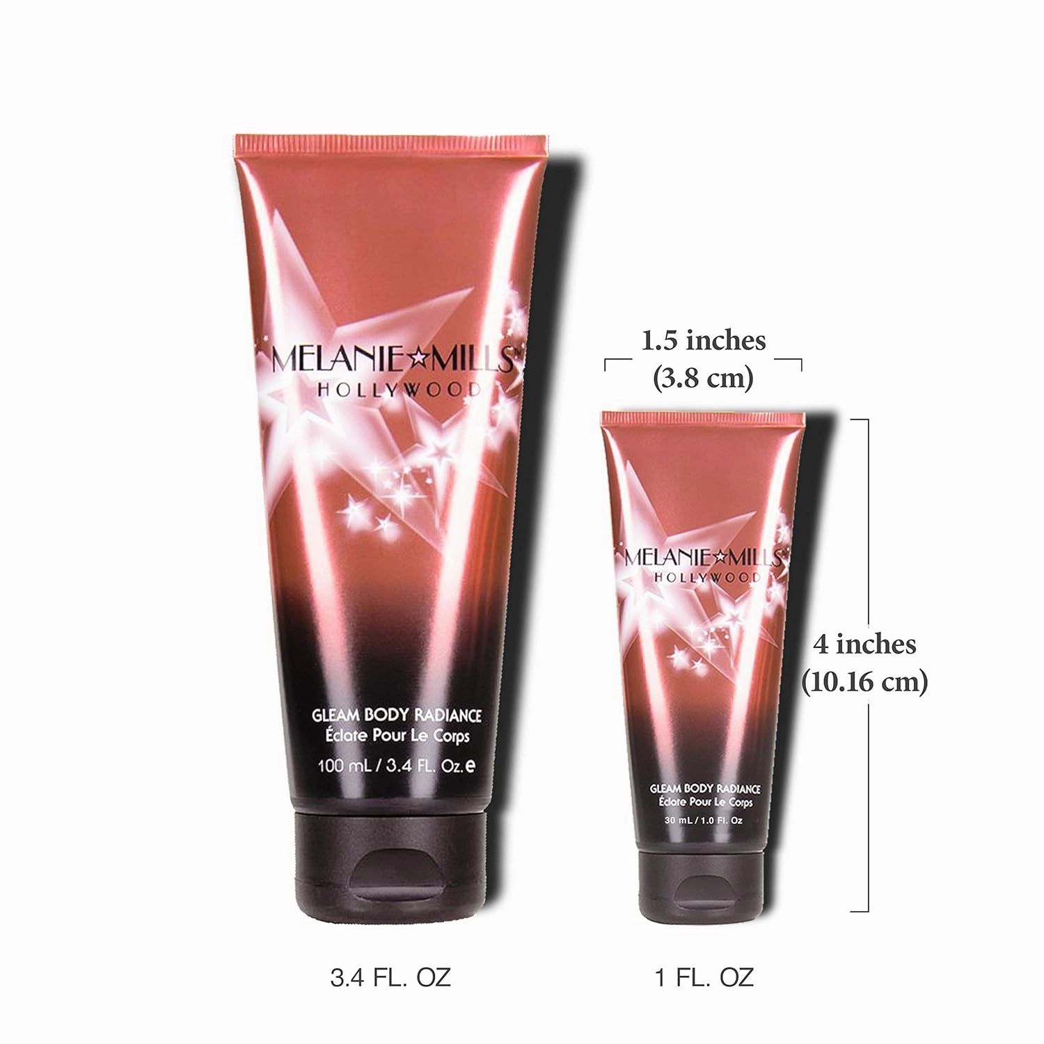 Gleam Body Radiance All In One Makeup, Moisturizer & Glow For Face & Body - Bronze Gold, Mini 1 fl.oz.