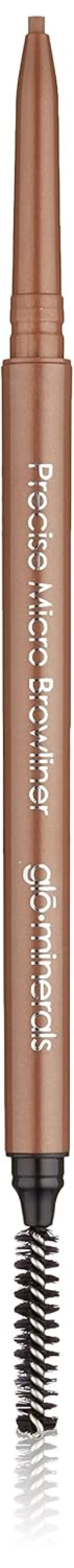 Glo Skin Beauty Precise Micro Browliner | Long-Lasting, Wax-Based Formula Glides On Skin and Shapes Your Brows, (Light Brown)