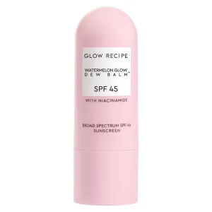 Glow Recipe Face Sunscreen Stick SPF 45 - Travel Size Roll On Korean Sunscreen with Hydrating Hyaluronic Acid & Niacinamide for a Dewy Glow - No White Cast (.58oz)