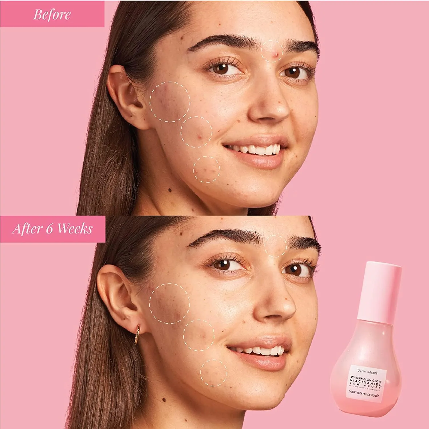 Glow Recipe Stocking Stuffer Niacinamide Serum Dew Drops Ornament - Hydrating Face Serum & Illuminating Makeup Primer for Dewy, Glass Skin   Hyaluronic Acid for Plumping & Highlighting (15 ml)