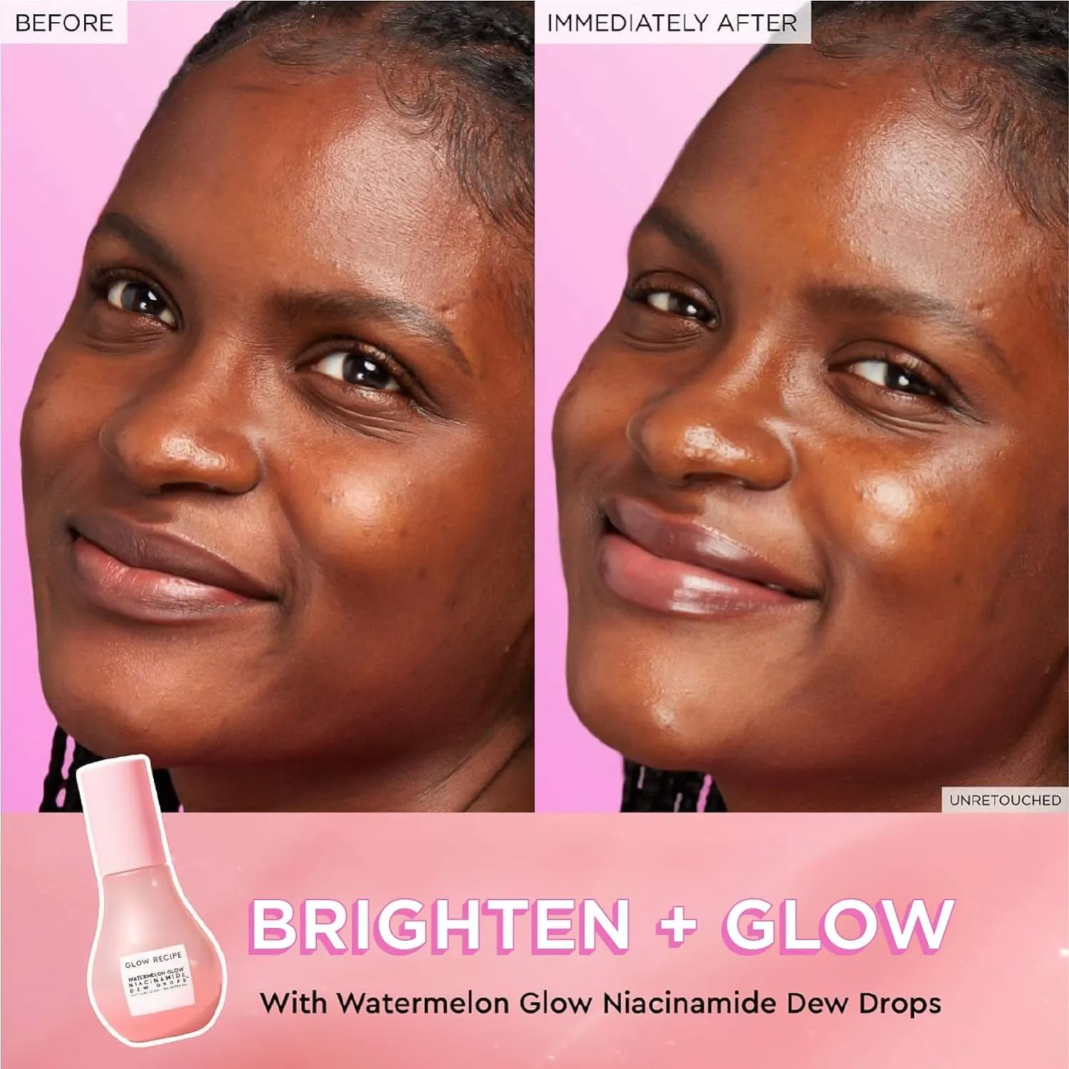 Glow Recipe Stocking Stuffer Niacinamide Serum Dew Drops Ornament - Hydrating Face Serum & Illuminating Makeup Primer for Dewy, Glass Skin   Hyaluronic Acid for Plumping & Highlighting (15 ml)