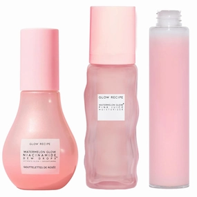 Glow Recipe Niacinamide Dew Drops Facial Serum & Makeup Primer (40 ml)   Watermelon Glow Pink Juice Hydrating Face Moisturizer (50 ml)   Refillable Pink Juice Hydrating Face Moisturizer (50 ml)