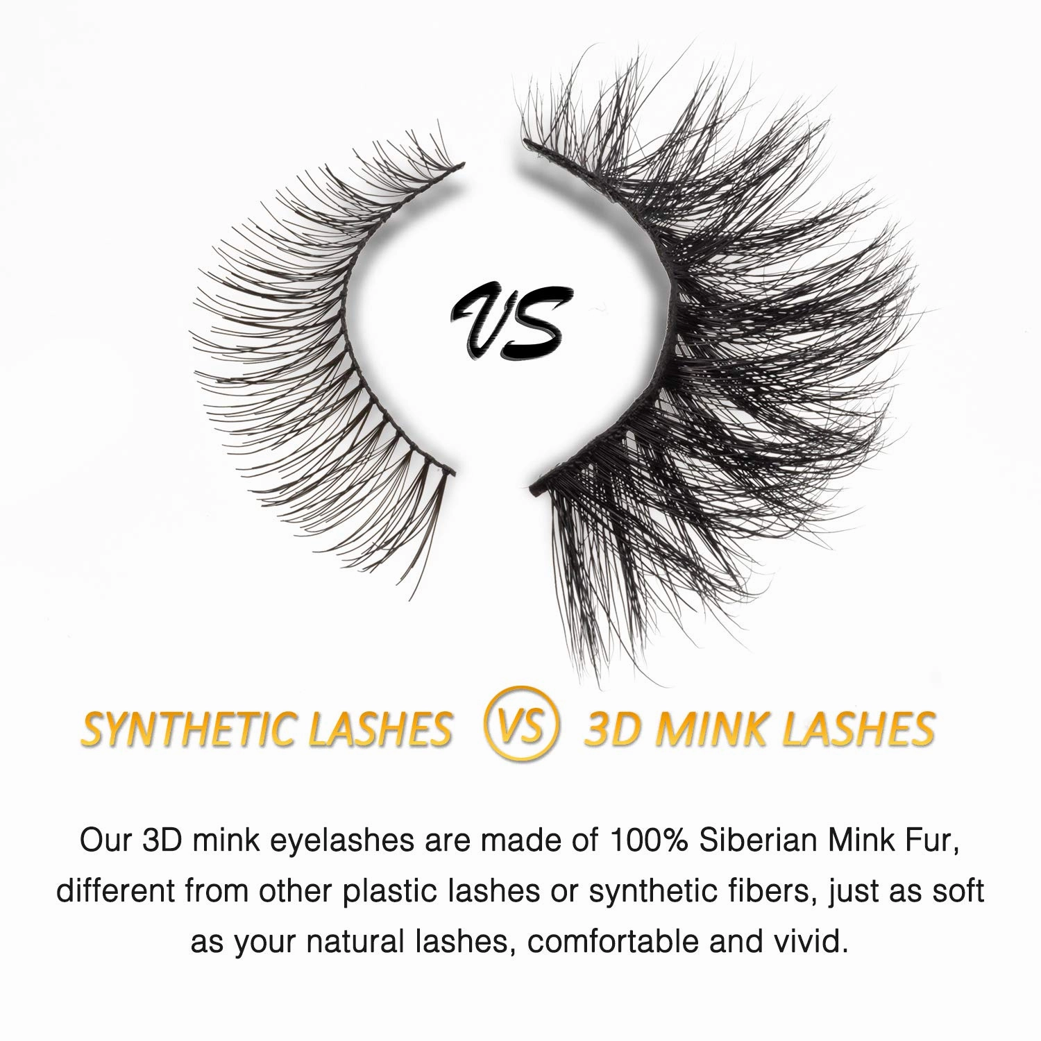 GOO GOO 3D Mink Eyelashes, Middle Long Crossed Cluster Type Fake Eyelashes 18mm-20mm 5 Styles Multipack Natural Layered Hand Made Strips Siberian Mink Fur Lashes Fluffy Full False Eyelashes
