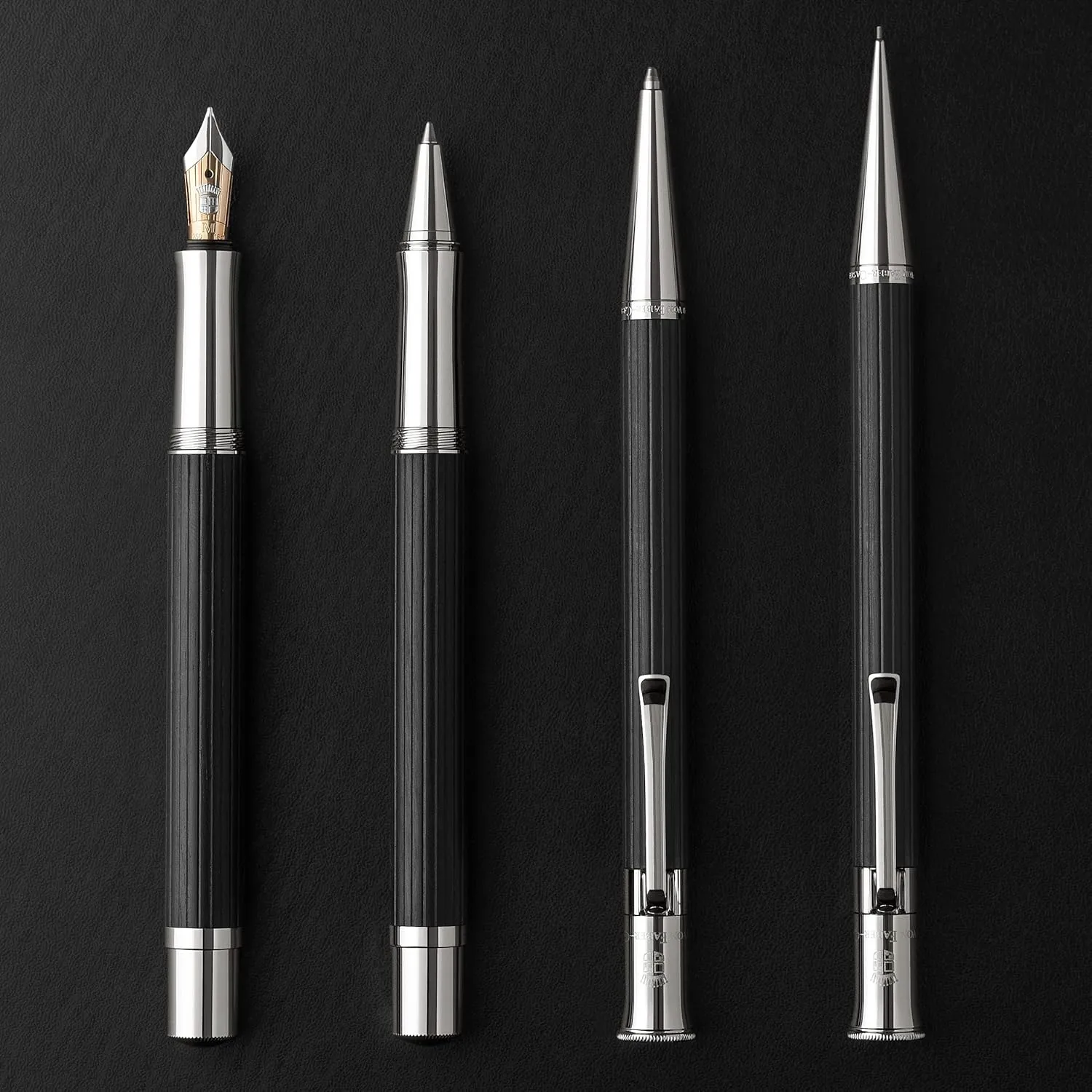 GRAF von Faber-Castell Classic Platinum Plated Propelling Pencil - Ebony