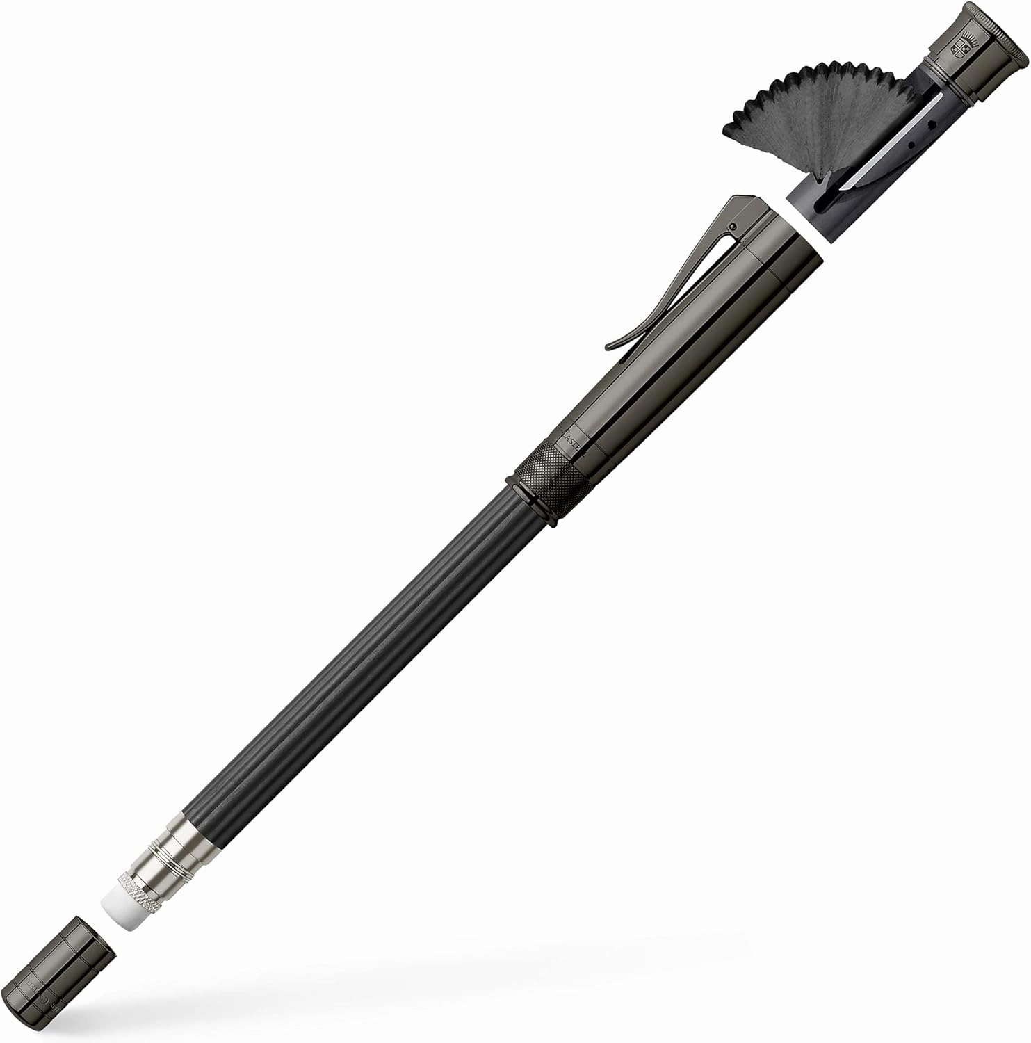 Graf von Faber-Castell Magnum Platinum Plated Perfect Pencil - Black