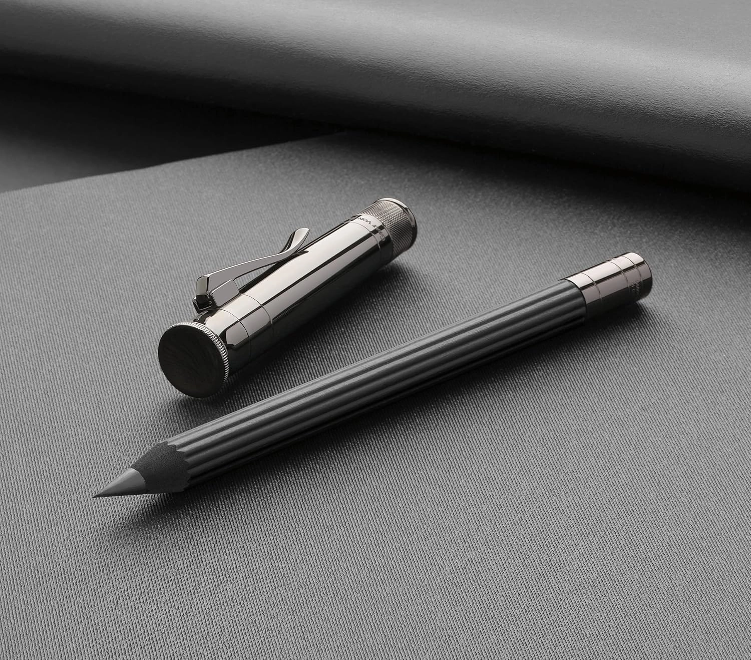 Graf von Faber-Castell Magnum Platinum Plated Perfect Pencil - Black