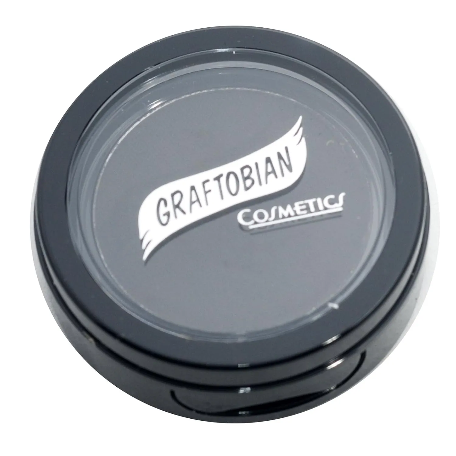 Graftobian Jet Black Cake Eyeliner - Smudge Proof, Long Lasting, Water Activated Pressed Powder Eyeliner for Bold Graphic Liner or Subtle Tightline Effect