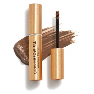 Grande Cosmetics GrandeBROW-FILL Volumizing Brow Gel, Tinted or Clear Eyebrow Mascara, Soft Flexible Hold, Water Resistant